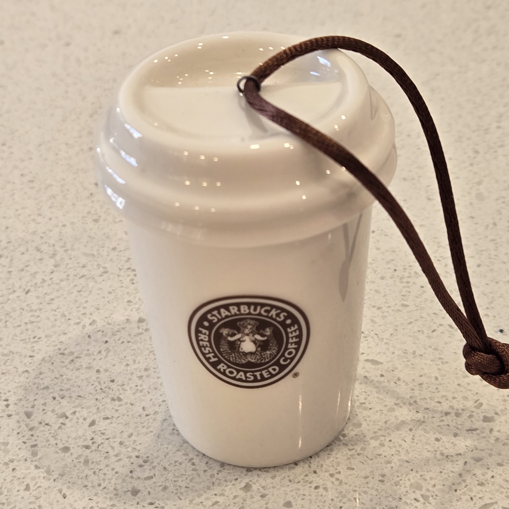 2011 Starbucks Siren White Hot Cup Ornament (1971 Logo)